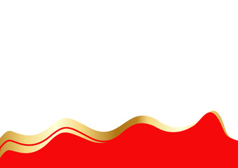  red and Gold Letterhead Header Divider Template Set