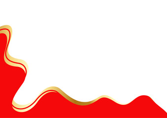  red and Gold Letterhead Header Divider Template Set