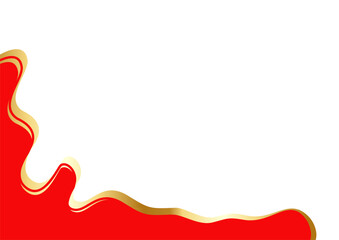  red and Gold Letterhead Header Divider Template Set