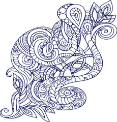 Beautiful flower art and mandala vector design
