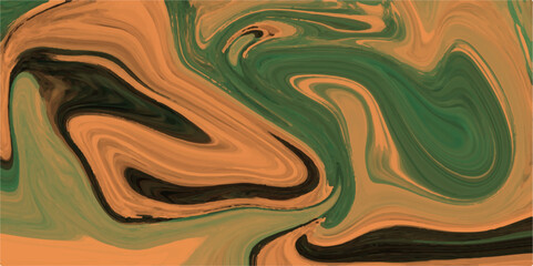 Liquid color marble style background. Fluid gradient inks design.Abstract yellow and green liquid marble liens background. Fluid painting abstract marble texture background. 