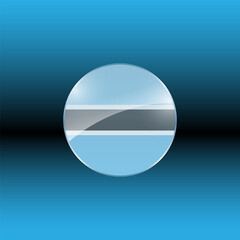 Bostswana flags design vector illustration graphic of glossy buttons with identification pin vector illustration