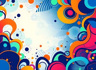 Vibrant Colorful Abstract Background Design