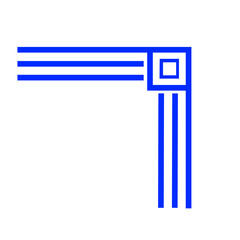 Decorative corners frames doodle set.