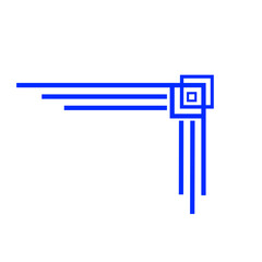 Decorative corners frames doodle set.