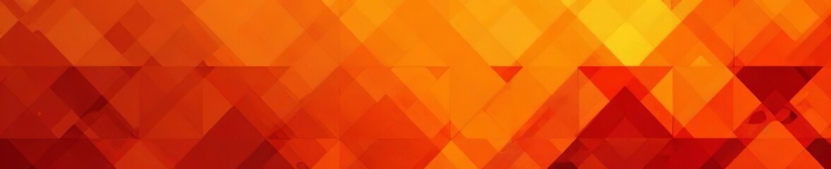 Vibrant orange geometric pattern design with abstract shapes, seamless, pattern