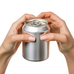 PNG Female Hands Opening Can of Drink against transparent back ground