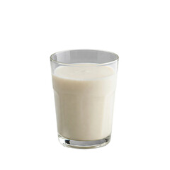 glass of milk isolated on white