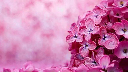 Pink Lilac Flower Closeup with Soft Focus Background in 16:9 Aspect Ratio for Nature Photography and Floral Design