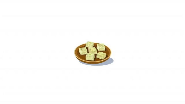 Diamond-shaped kaju katli, showcasing a beloved Indian festive sweet.