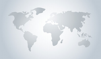 Simple straight line map of the world