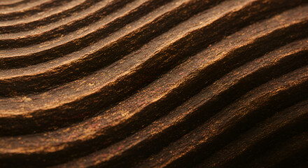 Close-up view of a textured golden-brown surface, revealing its natural beauty with glimmering metallic tones."*