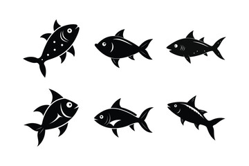 Starfall Deepfish silhouette vector illustration