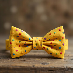 Mustard Yellow Dog Bow Tie  Pet Accessories
