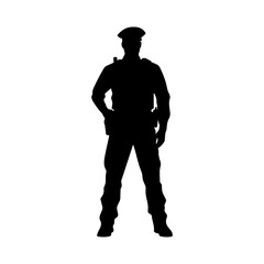 Officer Stand Silhouette, Guard Post