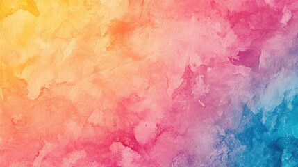 Vibrant abstract watercolor background blending warm and cool colors for artistic use