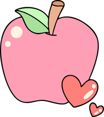 Cute apple	

