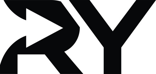 Letter R with Arrow, Letter R arrow logo design, letter r marketing logo design with vector illustration