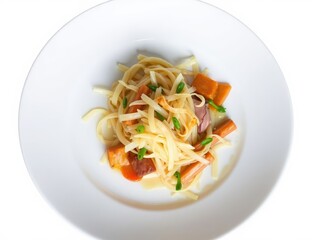 Asian Fusion Pasta Dish with Vegetables