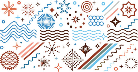 Obraz premium seamless pattern with colorful arrows, Abstract Geometric Shapes Background