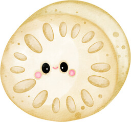 watercolor lotus root