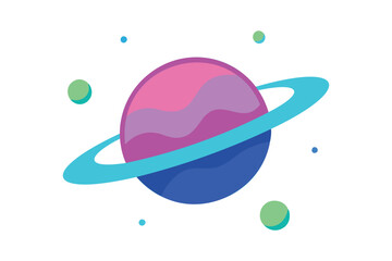 Fototapeta premium Galaxy travel vector illustration 