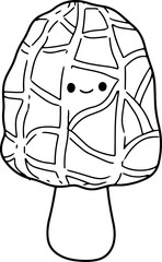 mushroom cartoon doodle