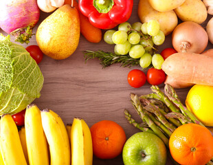 Fresh fruit and vegetables