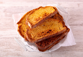 Homemade spicy roast bread