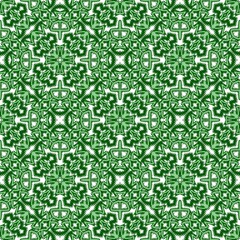 Green flower and leaf fabric ikat pattern background and wallpaper, fashion design 