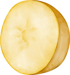 watercolor potatoes