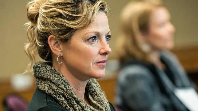 Employers participating in vibrant mental wellbeing training sessions, interactive exercises, and serene focus on employee support.