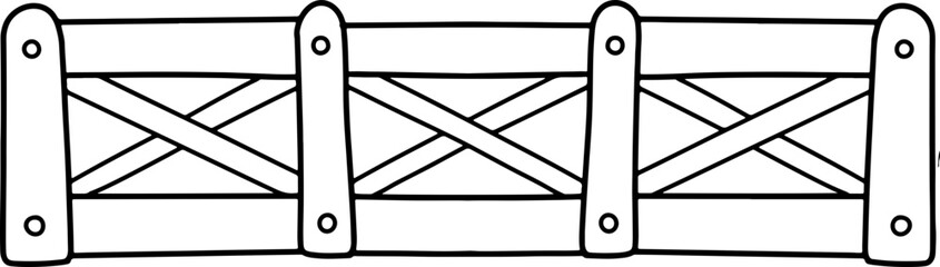 doodle wooden fence