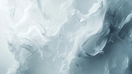 Obraz premium Abstract swirling grey and white shapes