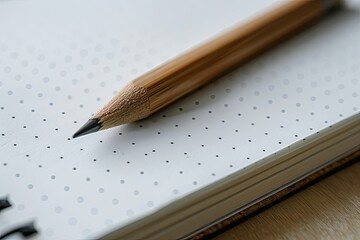 Ultra Hd Image of a Notebook with a Pencil on it and a Pen on the Top of it
