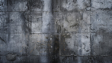 Obraz premium Smooth Grey Industrial Concrete Wall, Minimalist Urban Texture