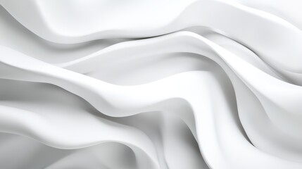 Obraz premium Abstract White Draped Fabric