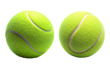 tennis ball isolated on white