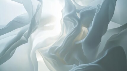 Obraz premium Soft, flowing fabric in gentle hues.