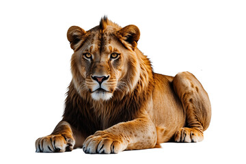 lion isolated on white background