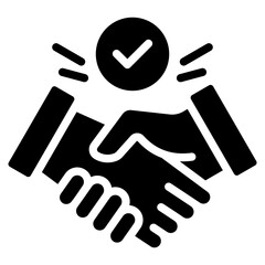 Obraz premium Handshake Deal Icon