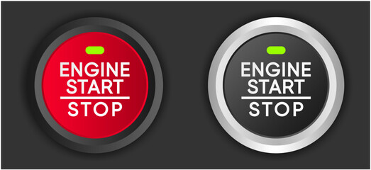 car engine start and stop button