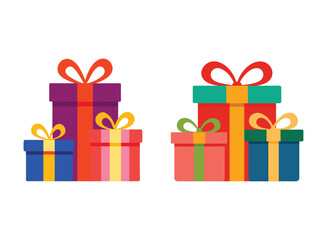 gift boxes vector illustration