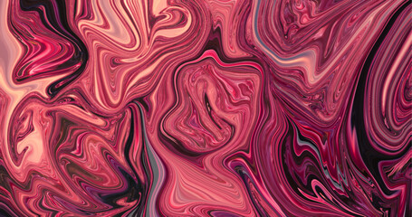 A background illustration featuring a maroon wave pattern