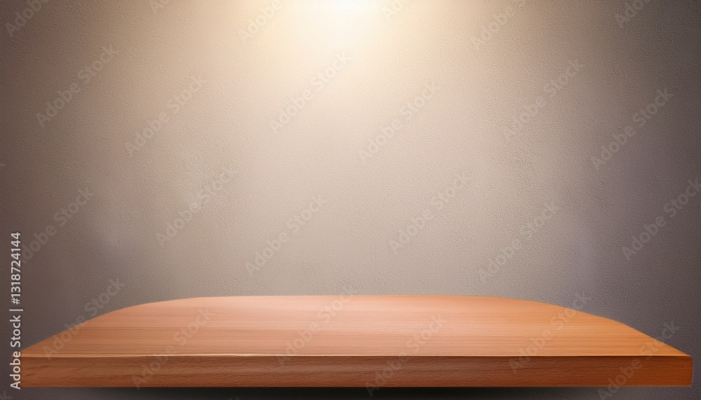 Poster empty background and stand display or shelf with studio for showing or design concept. generated ima