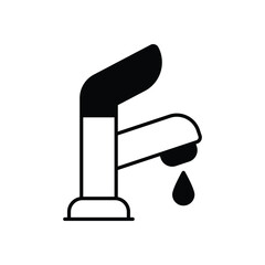 Faucet  Vector icon