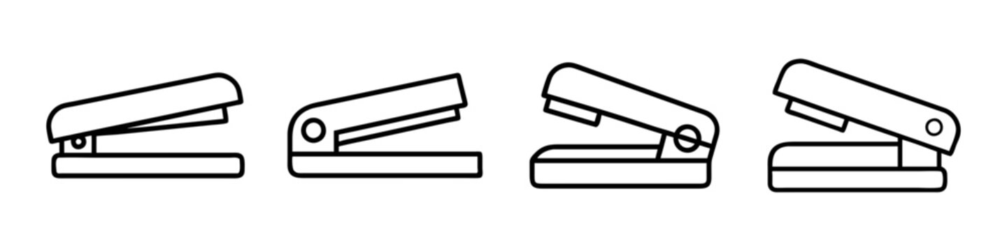 stapler icon, stapler line art - simple line art of stapler, perfect for stapler logos and icons