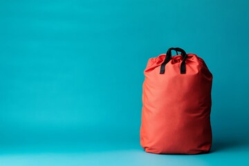 Naklejka premium Vibrant Red Backpack for Adventure