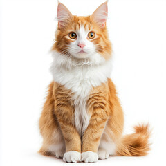 Obraz premium fluffy cat isolated