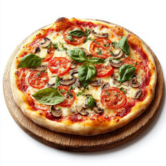 pizza isolated on white